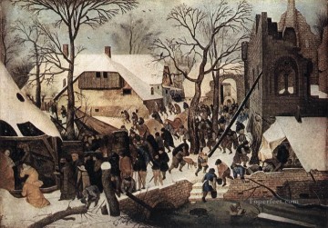  Pie Obras - Adoración de los Magos género campesino Pieter Brueghel el Joven